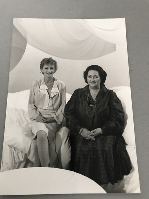 MONTSERRAT CABALLÉ (Sängerin) ÈVE RUGIERI - ORIGINAL PRESSEFOTO 14x20cm
