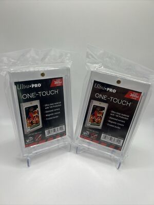 Ultra Pro One-Touch Thick Card 360pt Point Magnetic Card Holder, lot of 2 total
