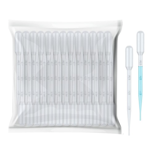 100 Pcs 3ml Disposable Plastic Transfer Pipettes for Science Experiment Crafts - 第 1/6 張圖片