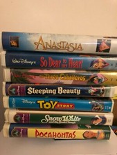 Disney VHS Tapes in Clamshell