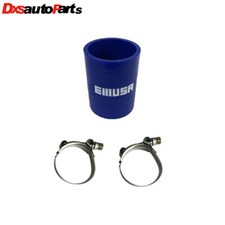 1pcs 4-ply Blue Silicone Hose Coupler 2 To 2 Straight2pcs T-bolt Hose Clamp