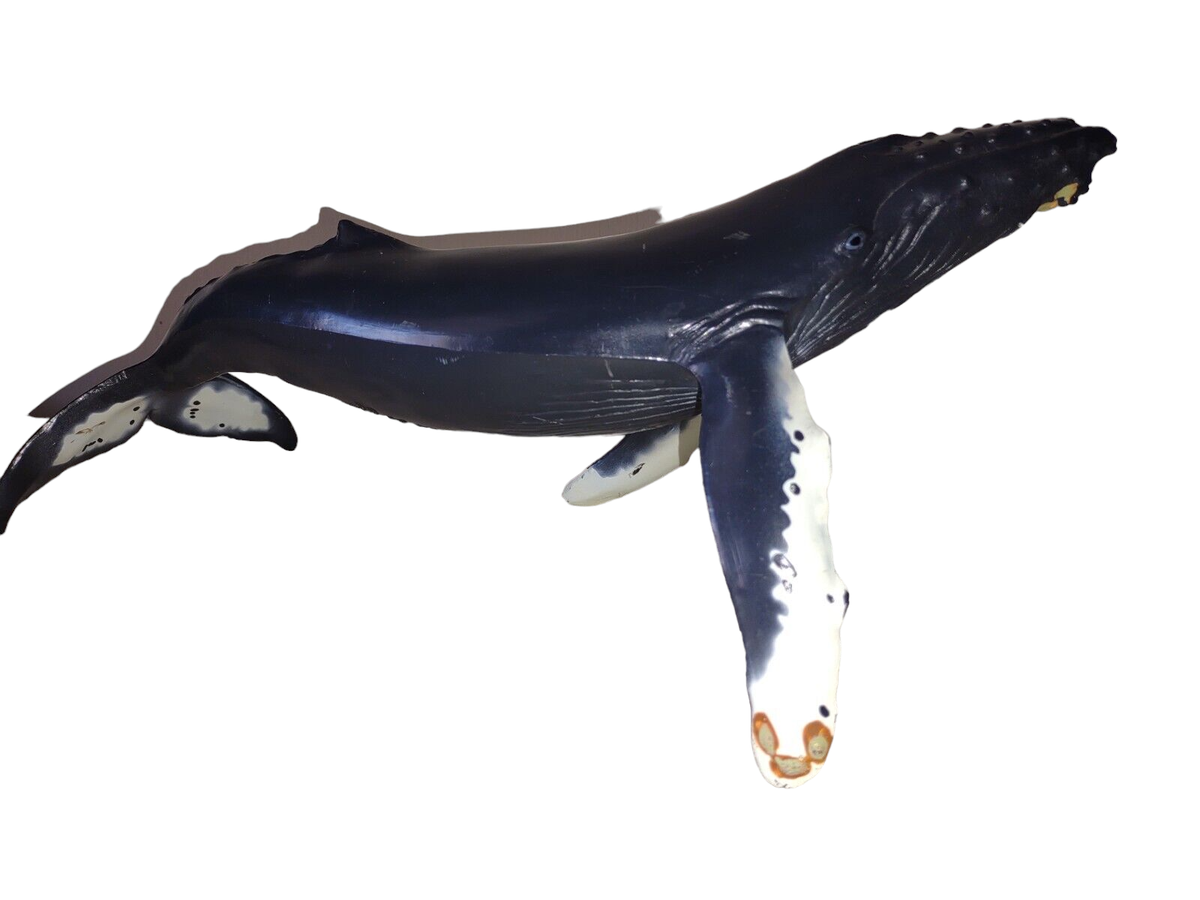 Monterrey Bay Sea Aquarium Humpback Whale Toy Solid Rubber 1991