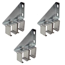 3 Sliding Barn Door Track Hardware Double Wall Rail Bracket Overhead Galvanized