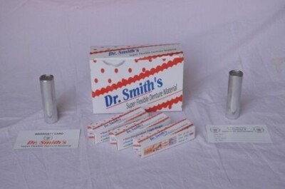 Dr. SMITH Light Pink Flexible Denture Base Material Box of 14 Cartridges SIZE XL