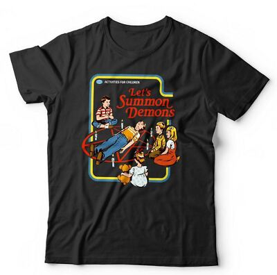 Let's Summon Demons Tshirt Unisex & Kinder - Lustig Cartoon Retro Vintage