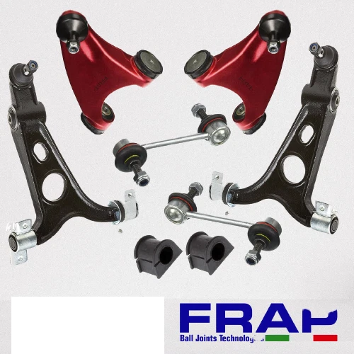 8PCS INF SUP REINFORCED TRAPEZE SWING ARMS KIT FRAP ALFA ROMEO 147 156 GT