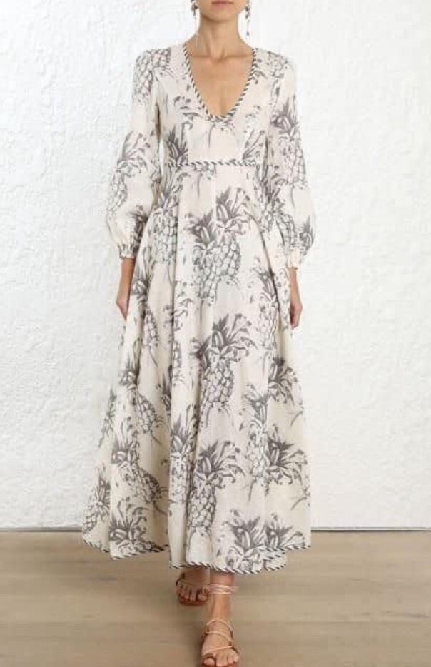 linen green midi dress Una Distressed Hem Midi Slip Dress in Slate Green Linen main image 1