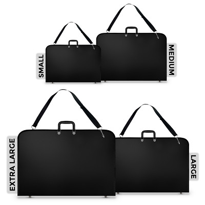 KUNSTWERK BILD MALEREI ORDNER TASCHE WASSERDICHT PORTFOLIO DESIGN SCHWARZ 4 GRÖßEN