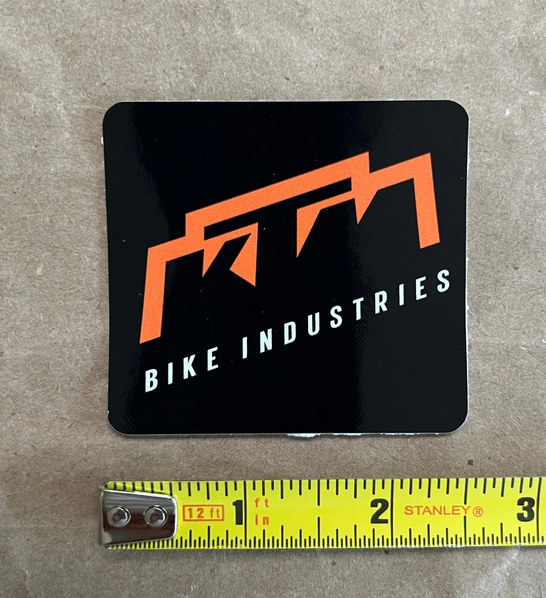 KTM bicycle sticker decal genuine original Black 2.5