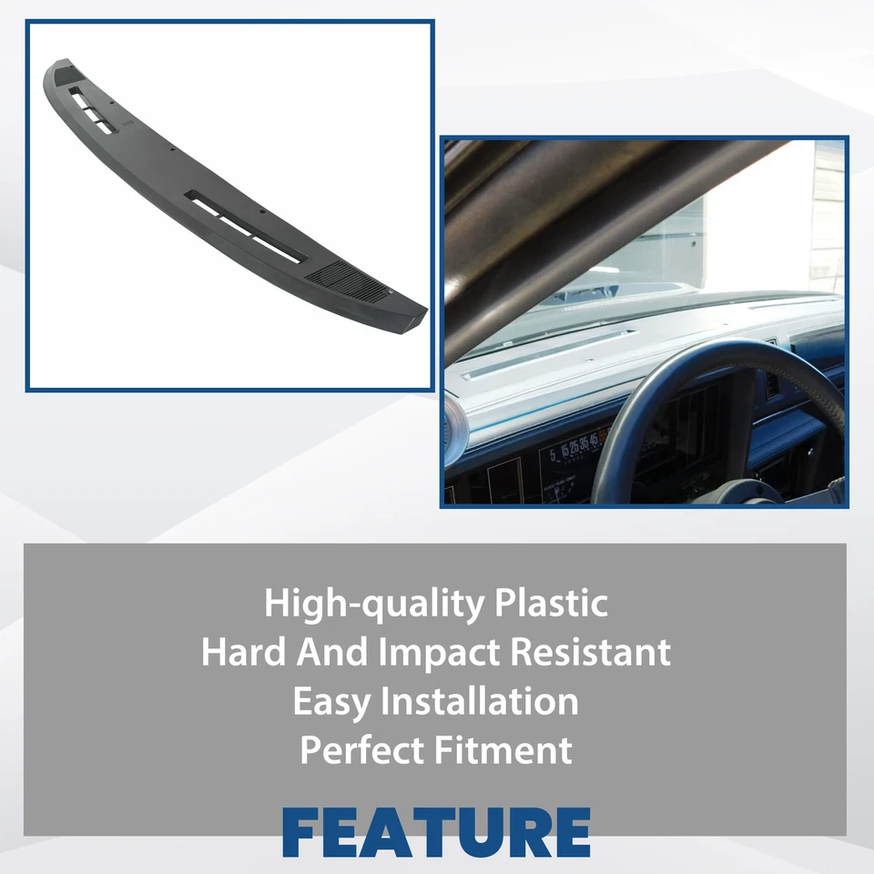 For 1978-1987 Buick Regal Grand National Upper Dash Panel Replace 25520629 Gray - Image 3 of 4