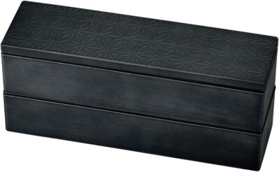 TATSUMIYA Lunch Box Lacquered Boxes 840ml Black HAKOYA Slim Made in Japan NEW