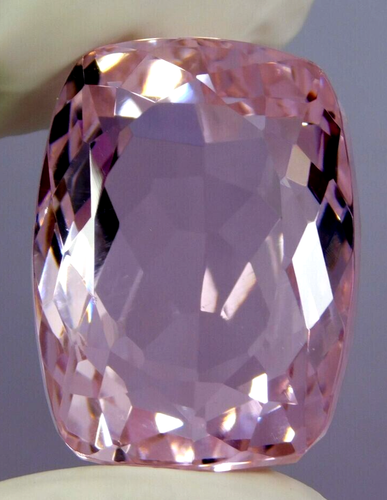 AAA+ 90.70 Ct. Large Pink Kunzite Cushion Cut Loose Gemstone Gift for Women/Her - Picture 3 of 7