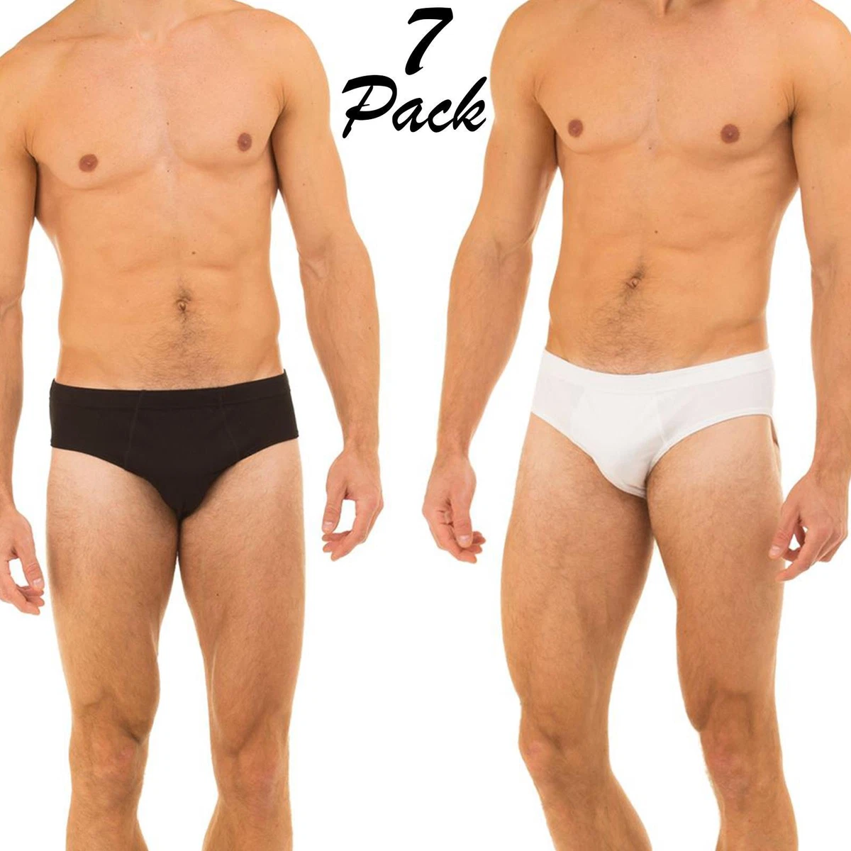 Mens Briefs Slips Classic Underwear Soft 100% Cotton Adults