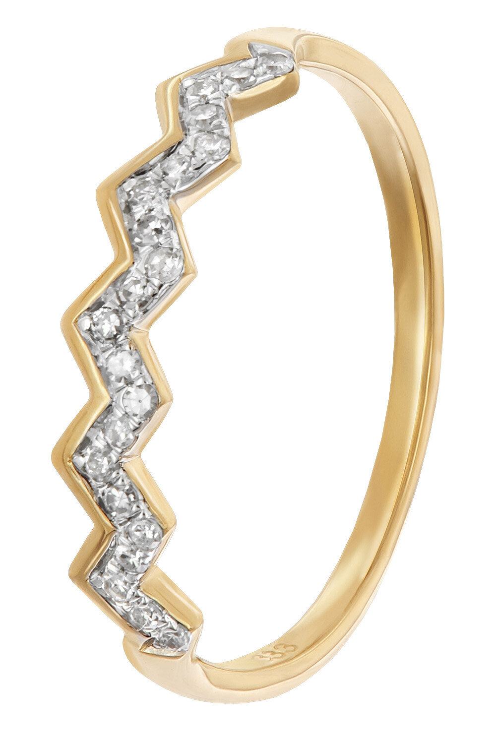 БЛЕСТЯЩЕЕ кольцо с бриллиантами из золота 3338 карат GL8678 59090₽