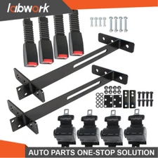 Labwork Seat Belts&Bracket Kit For EZGO Yamaha Club Car Retractable Golf Cart 4