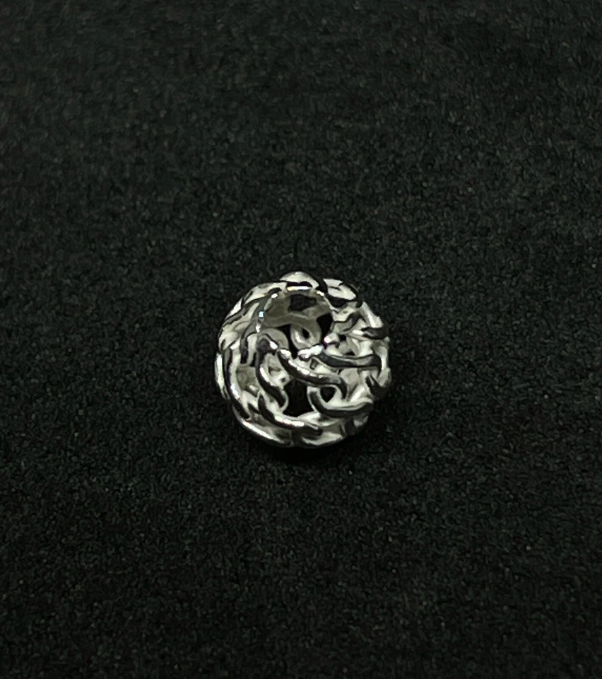 925 Silver Round Bead Openwork Ball 5mm - Image 2 of 3