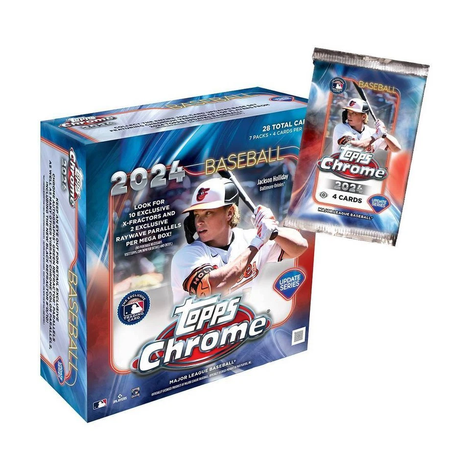 (1) 2024 TOPPS CHROME UPDATE MEGA BOX BASEBALL Brand New Sealed (SHIPS ASAP) QTY - Image 2 of 3