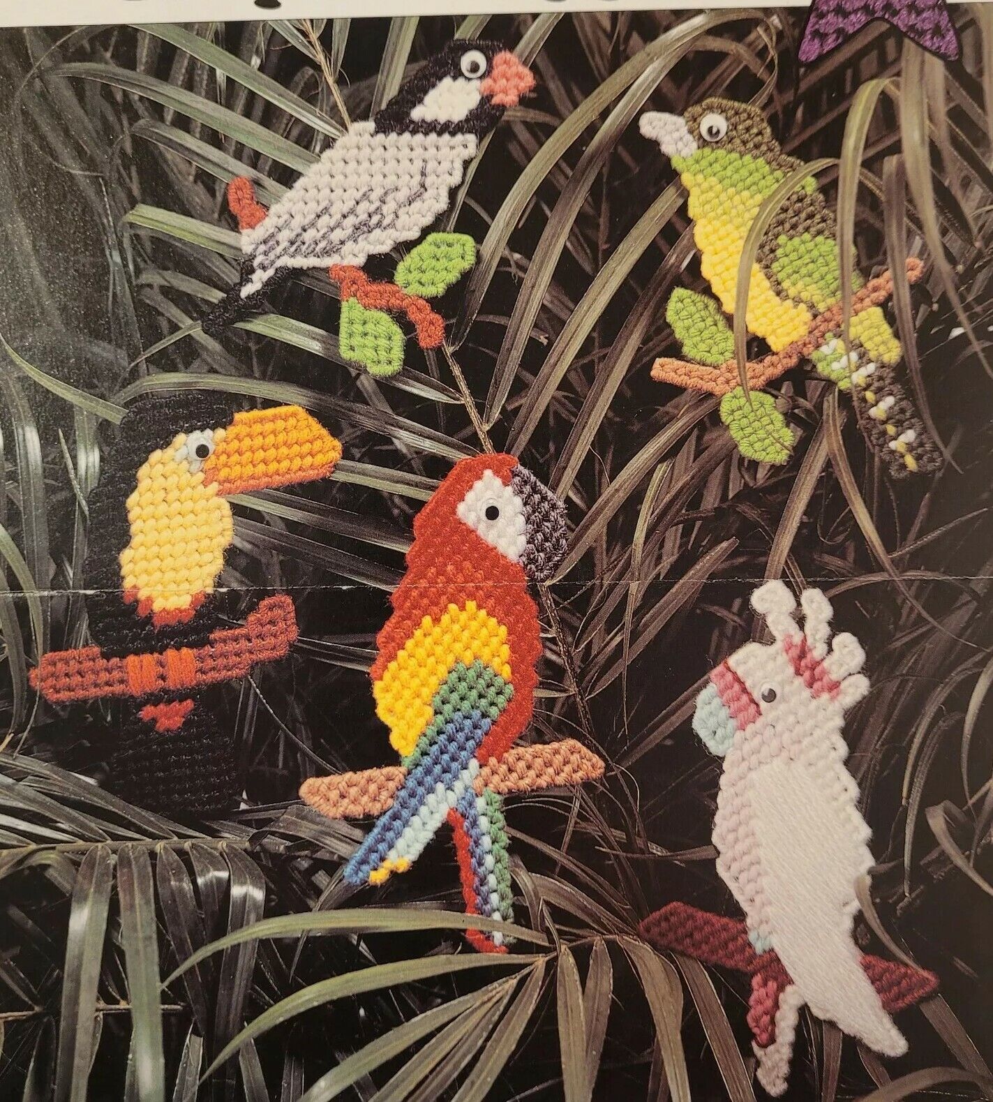 Tropical Very popular Birds Magnets on Plastic Canvas Virginia Sheet Pattern Ranking TOP1