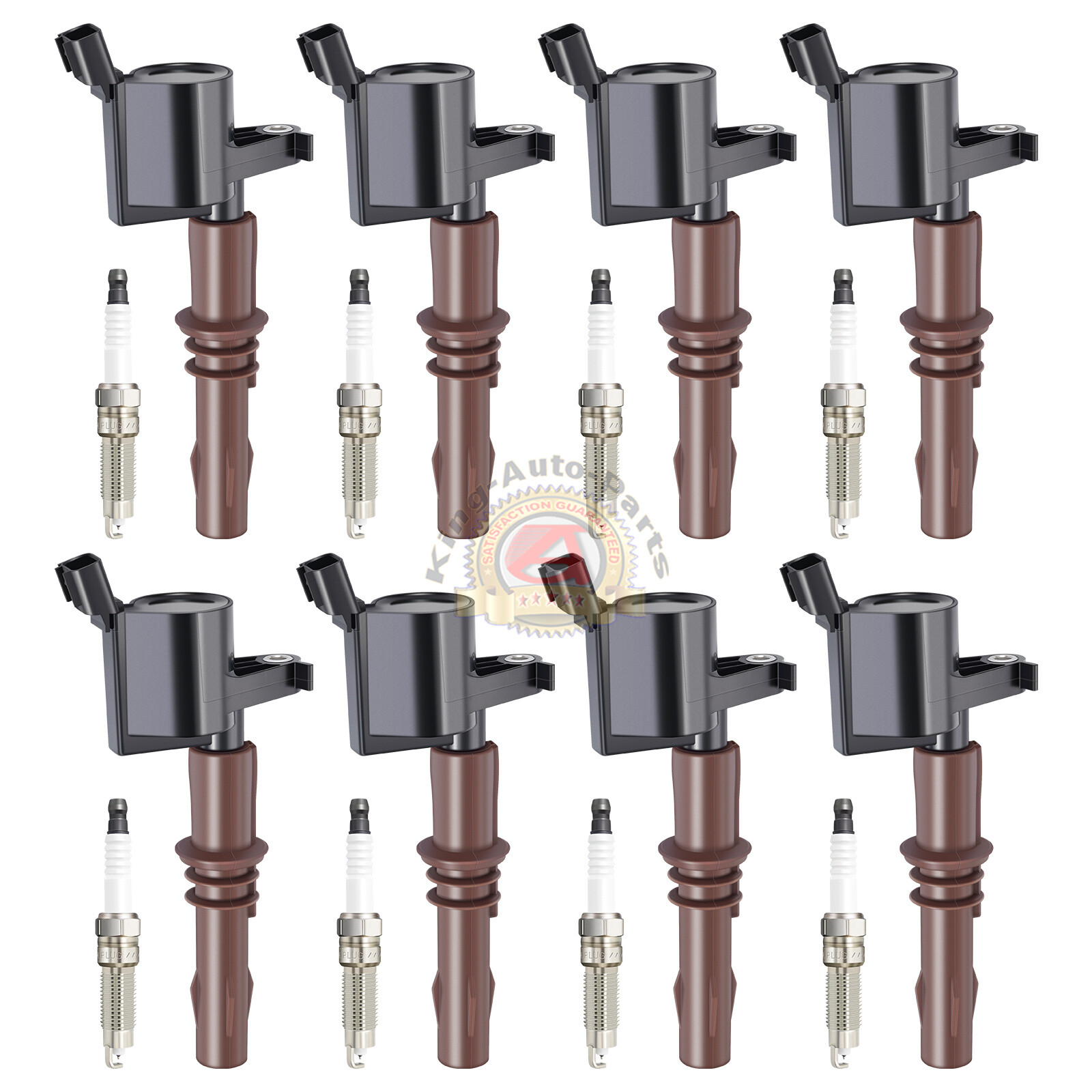 8 Ignition Coils DG521 & Motorcraft Spark Plugs SP509 for Ford Lincoln ...