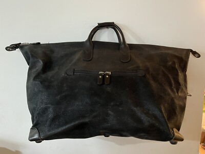 Bric's Cargo  Life Special 22'' Weekend Duffle Bag Black Pleather sueded Carry-On
