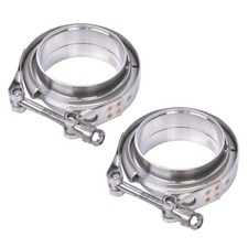 4 Inch V-band Flangeclamp Kit Malefemale With Ridge Exhaust Mild Steel 2 Pcs 4 Inch V-band Flangeclamp Kit Malefemale With Ridge Exhaust Mild Steel 2 Pcs