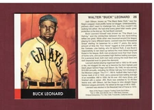 #26 WALTER F. BUCK LEONARD, Homestead Grays ~ Eclipse Stars of the Negro Leagues