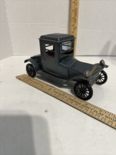 1960s BANDAI FRICTION TIN PACKARD 1913 TOY 8in LONG CAR Windshield Flips