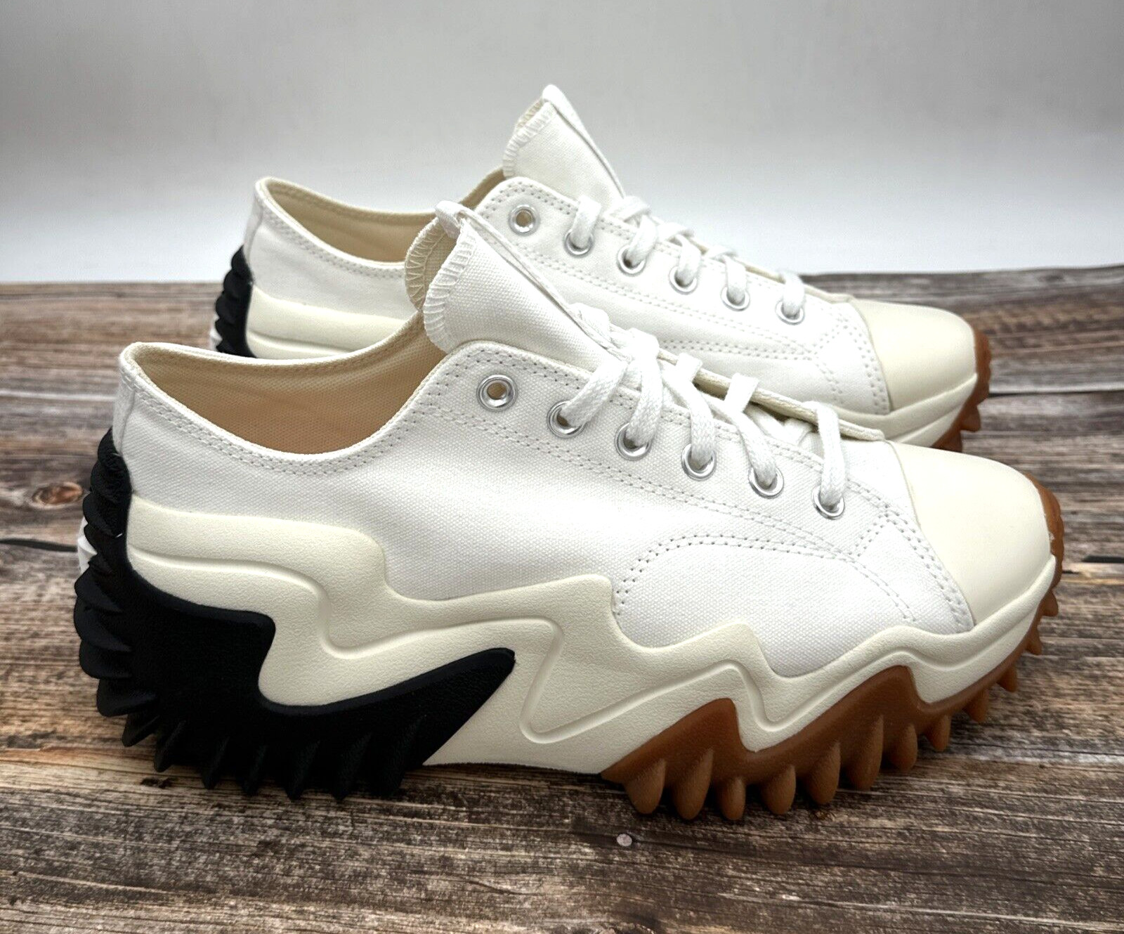 Converse Run Star Motion CX Canvas Platform Shoes 172896C White Black M 9.5 thumbnail 5