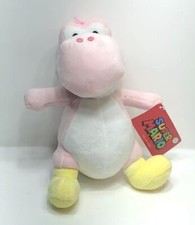 Super Mario Bros. 9" Pink Yoshi Plush NWT Nintendo Good Stuff New With Tags