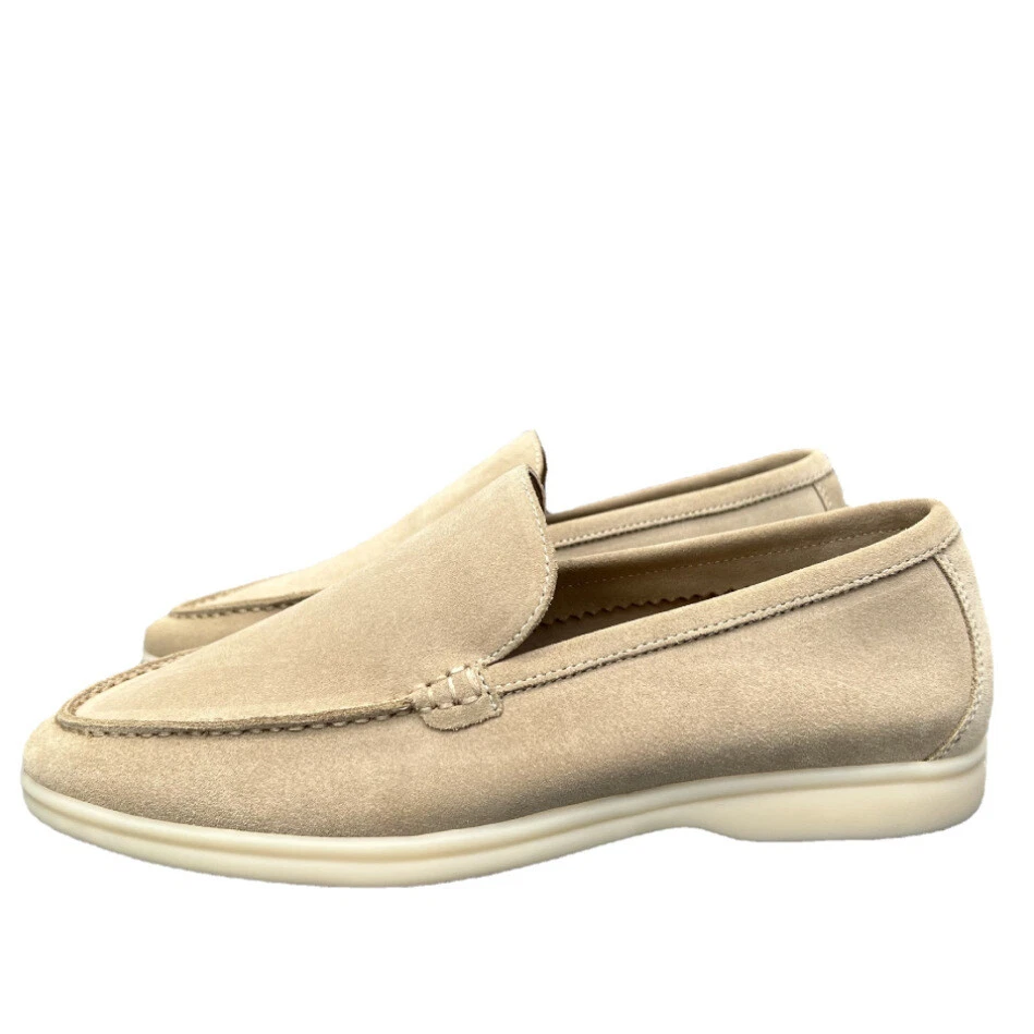 Итальянский стиль реальной замши кожи мужской поскользнуться на мокасины плоскостях повседневный прогулки обувь новый - Изображение 2 из 4