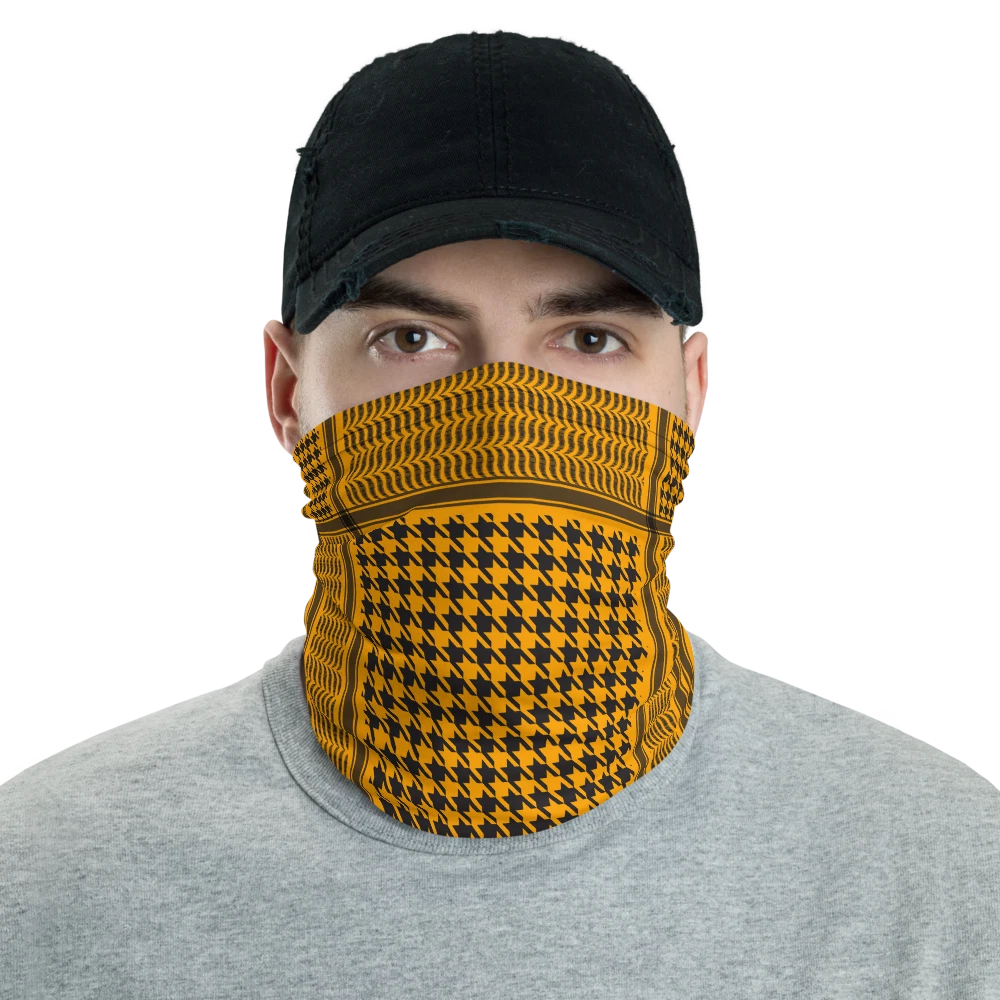 Plain Color Orange Keffyeh Shemagh Print Neck Gaiter
Opens in a new window or tab