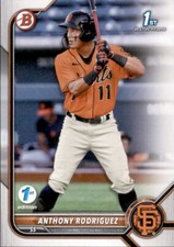 2022 BOWMAN PROSPECT 1ST EDITION SF GIANTS - ANTHONY RODRIGUEZ #BPPF-26
