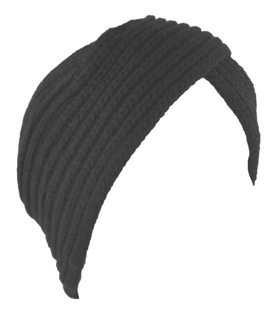 Turban Hat Head Cover Winter Knit Hat Beanie Black | eBay