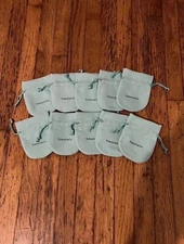 TIFFANY BUNDLE! 10 Tiffany & Co. Small Drawsting Pouches (EMPTY!)