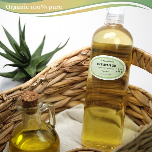 RICE BRAN OIL BY DR.ADORABLE ORGANIC 100 % PURE COLD PRESSED 2 oz 4 oz-UP TO 7LB - Picture 15 of 24