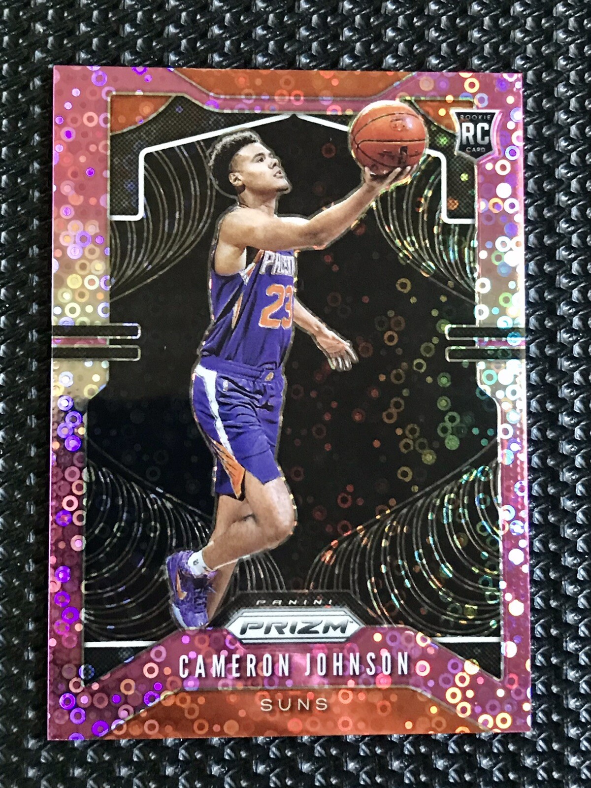 2019-20 Pink Fast Break Prizm Cameron Johnson /50 Rookie Suns RC #257 Disco