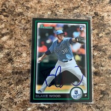Blake Wood Signed 2010 Bowman Draft Rc Auto Kansas City Royals