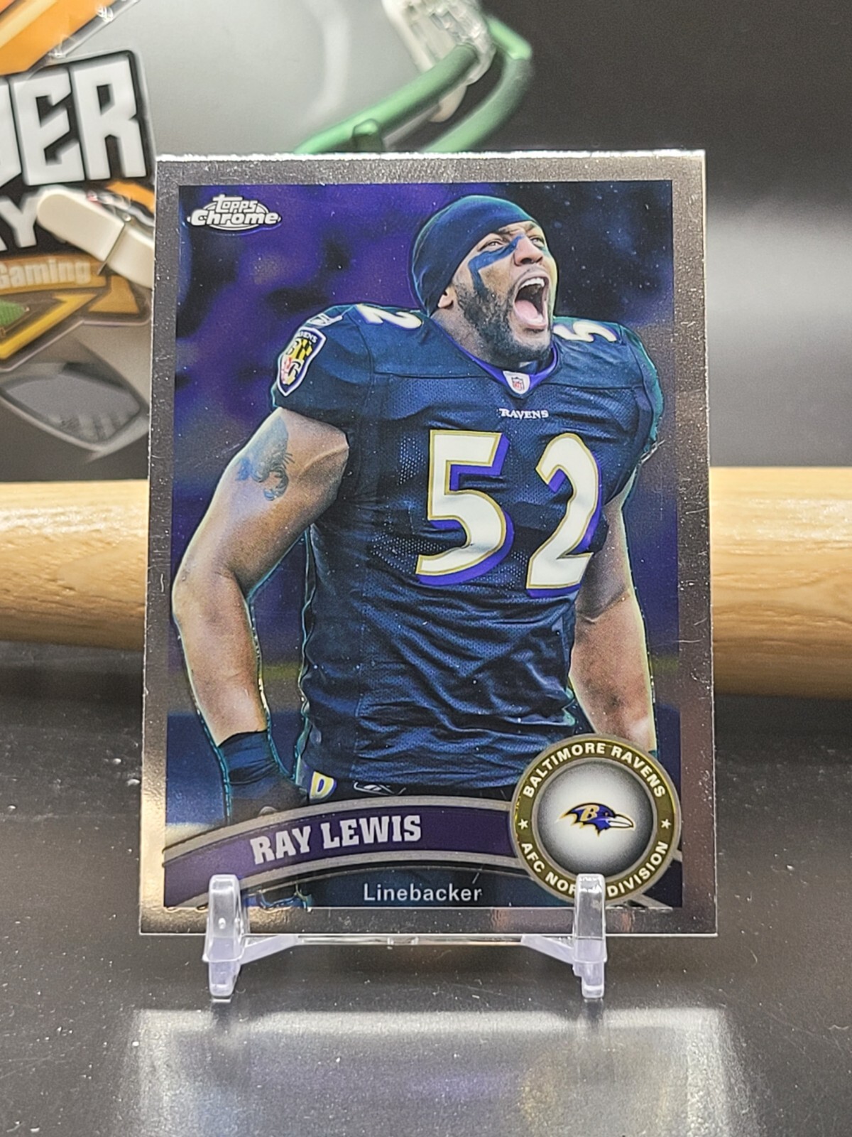 Ray Lewis 2011 Topps Chrome Xfractor Refractor Baltimore Ravens (CBRP)