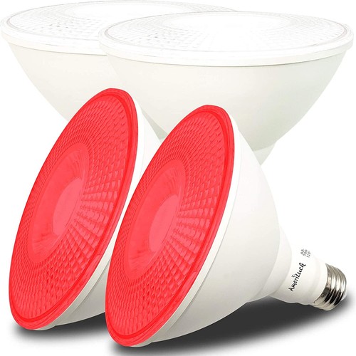 4 Pack PAR38 LED Multicolor Flood Light Bulb 13W Waterproof Outdoor Use - Picture 9 of 28