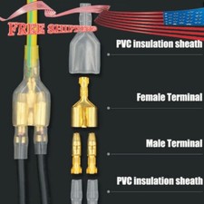 10 Sets Male Female Wire Crimp Connectors 4.0mm Bullet Terminal Kit Set US