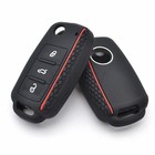 Silicone Key Case Cover Fob For Skoda Fabia Octavia VW Golf Polo Caddy Jetta AU