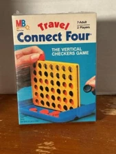 Rare SEALED NOS Vintage 1983 Connect Four Mini Travel Game by Milton Bradley MB