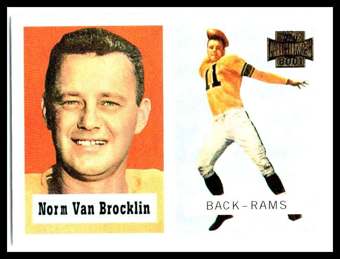 2001  Topps Archives #114 Norm Van Brocklin   Near mint or better