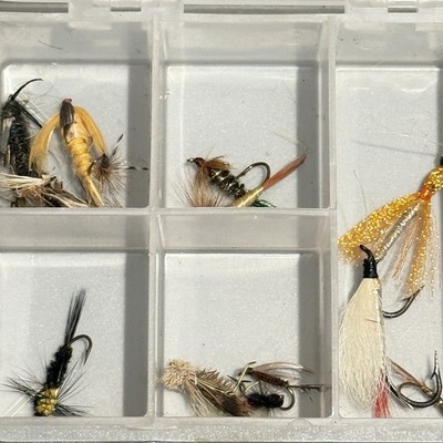 Vintage Fly Fishing Lot Orvis Mixed Lot Accessories Bait Fur Lures Line  Cleaner | eBay