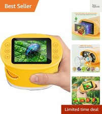Kids Microscope 2.0" Screen 1000X Digital Microscope for Kids, Mini Pocket Ha...