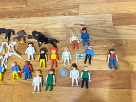 Lot of  Vintage Playmobil Geobra Figures Horses 1974