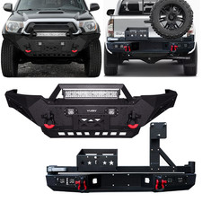 Front Bumper Rear Bumper With Spare Tire Carrier For 2005-2015 Toyota Tacoma Front Bumper Rear Bumper With Spare Tire Carrier For 2005-2015 Toyota Tacoma