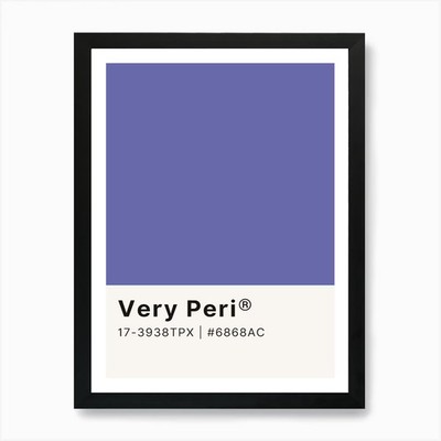 Very Peri Kunstdruck gerahmt Wandbild Poster Leinwanddruck Bild