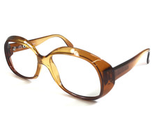 Vintage Playboy Sunglasses Frames 1024-10 Transparent Brown Fade Round 52-17-125