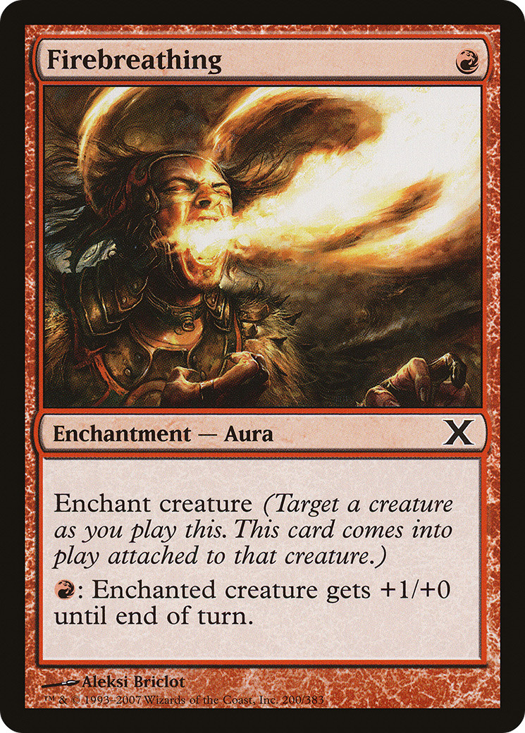 Firebreathing #200 (LP) 10th Edition 10E Magic MTG